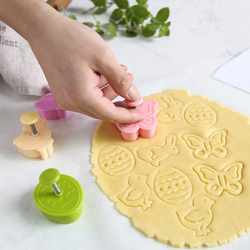 Khuôn Lò Xo Nhấn Bánh Quy 3D Mẫu Ngêu Sò