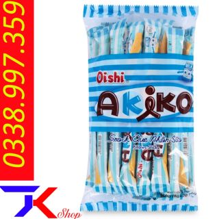 5 gói Snack que nhân cà phê & sữa moka Oishi Akiko gói 160g