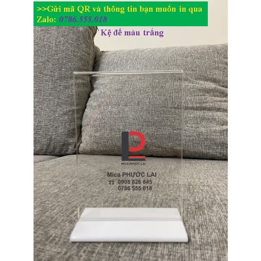 Kệ menu quét mã QR A4, A5