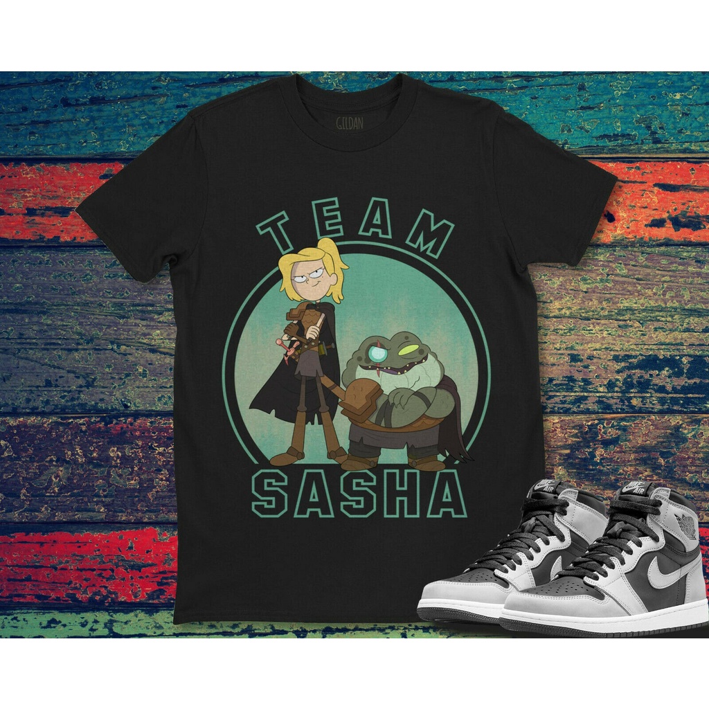 Thời trang mặc thường ngày của Disney Channel Amphibia Team Sasha Áo thun Unisex