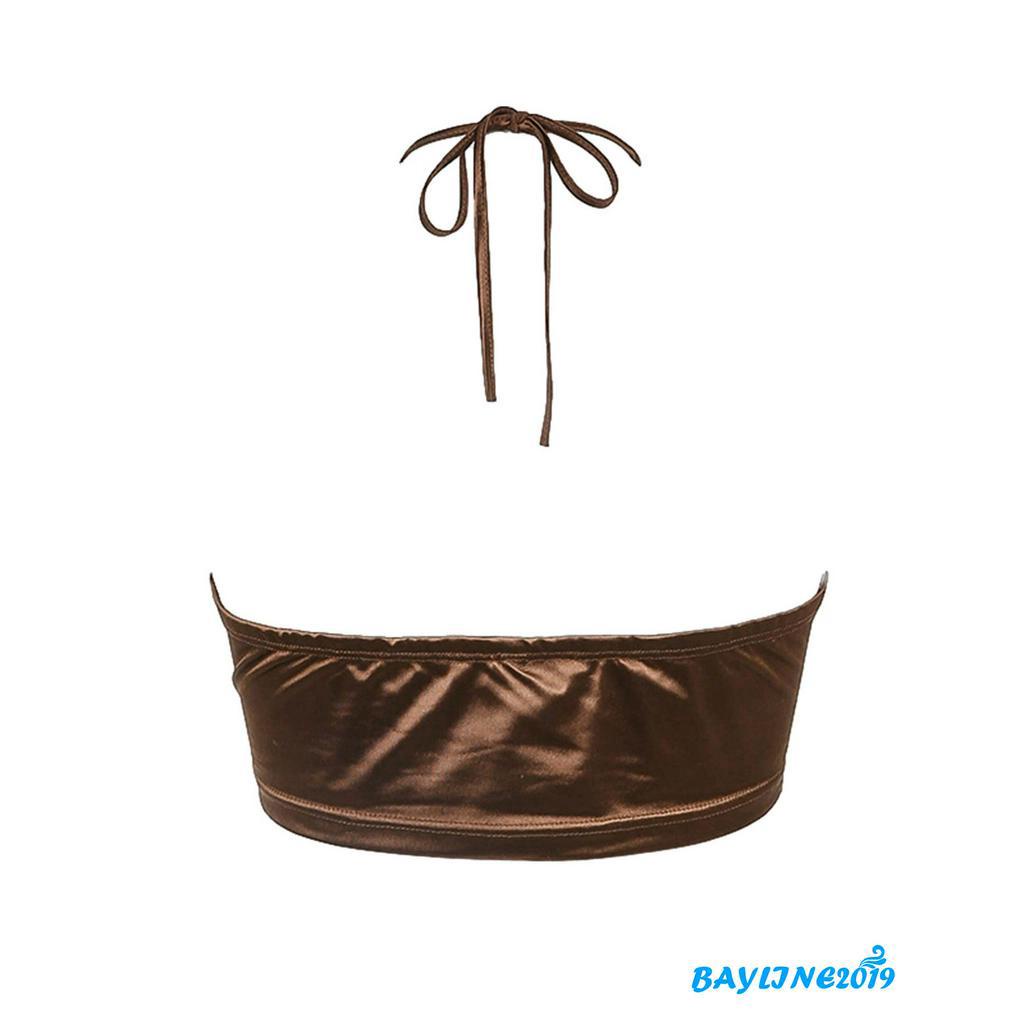 Áo Lửng Hai Dây Màu Trơn Gợi Cảm Dành Cho Nữ