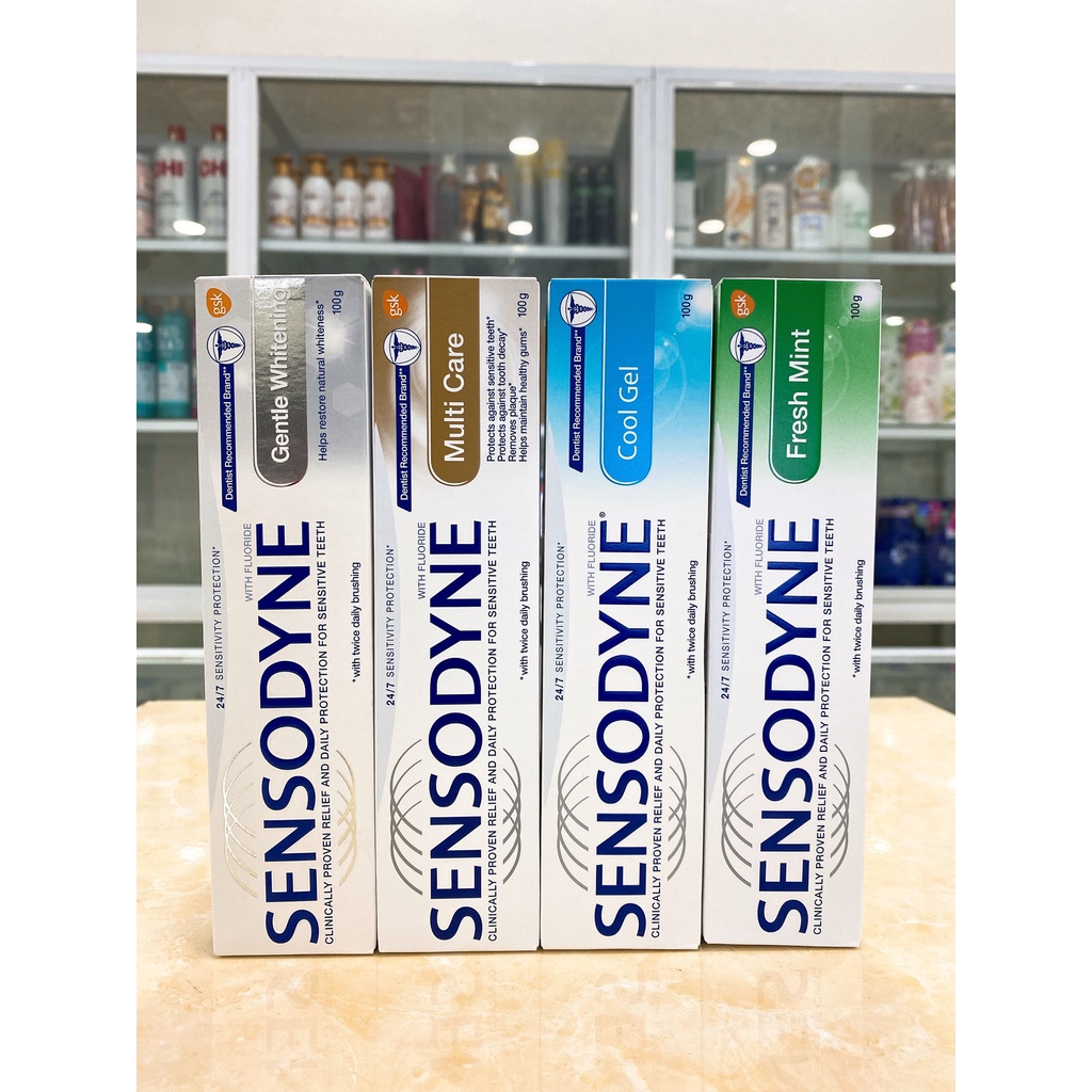 Kem Đánh Răng Giảm Ê Buốt Sensodyne Hương Bạc Hà Và Mát Lạnh Nhập Khẩu Chính Hãng 100g