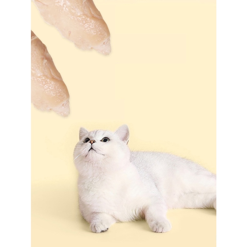 [RẺ VÔ ĐỊCH] Ức gà hấp sẵn mềm thơm MASTI ăn liền cho bé mèo gói 40G - Thức ăn dinh dưỡng thú cưng Gogi MEOW MART