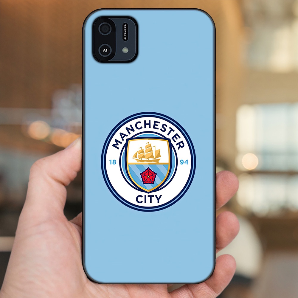 Ốp lưng Oppo A16K viền đen in hình Manchester City MC