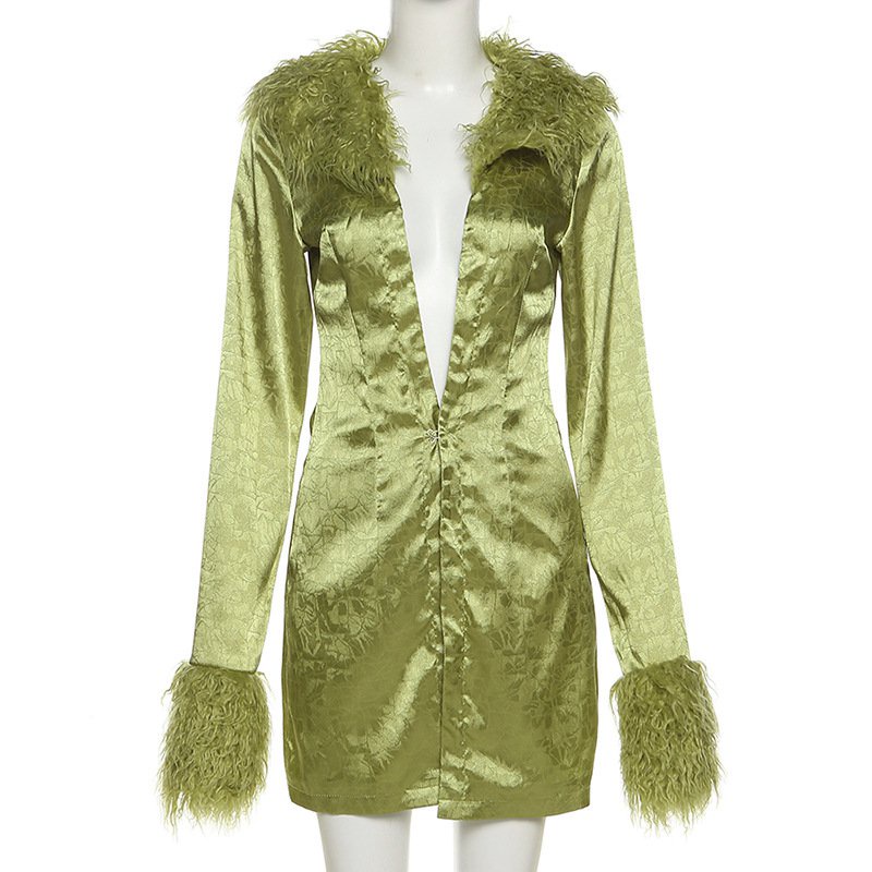 Áo Tay Dài Bằng Nhung Phối Nút Thiết Kế Thanh Lịch Sành Điệu Cho Nữ