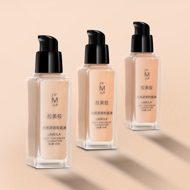 [Hàng mới về] Kem nền dạng lỏng làm tươi sáng làn da kháng nước cấp ẩm Lameila