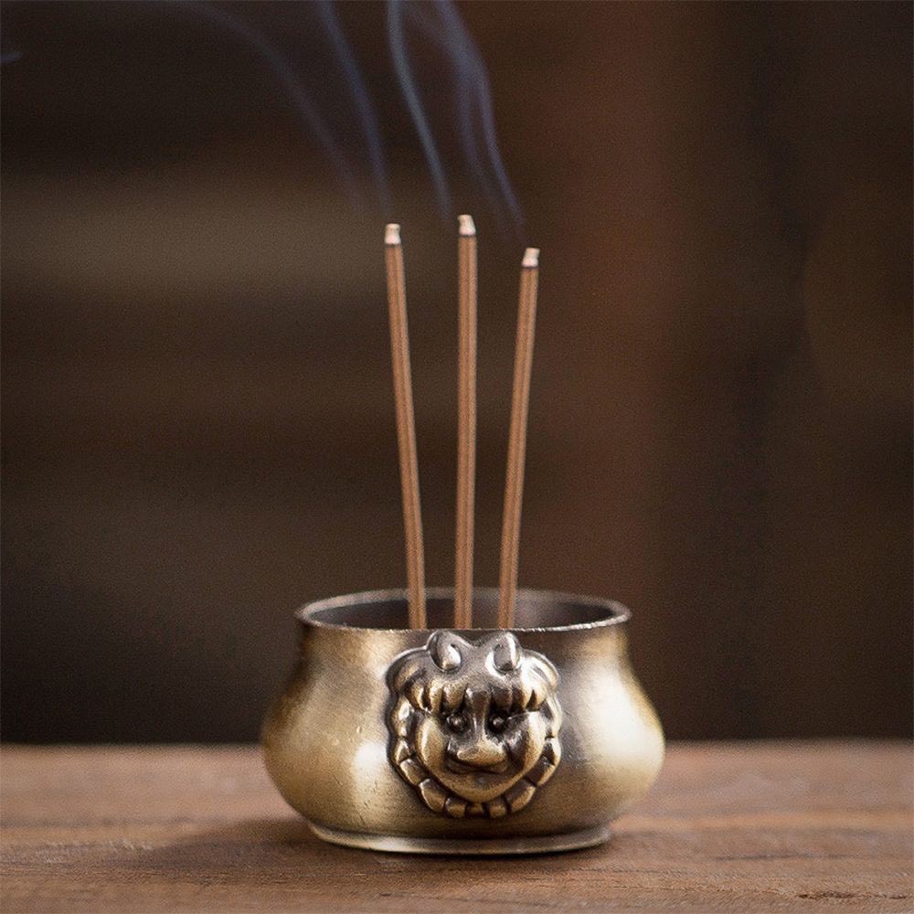 Đế cắm nhang - Lư cắm hương mini, đế đặt trầm nụ phụ kiện thác khói