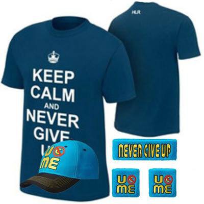 Combo Áo + Mũ + Băng Tay John Cena "Keep Calm And Never Give Up"