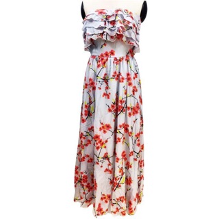 Đầm maxi bèo cúp ngực