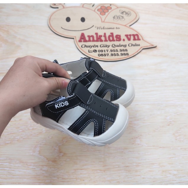 giày sandan bé trai cao cấp Ankids552