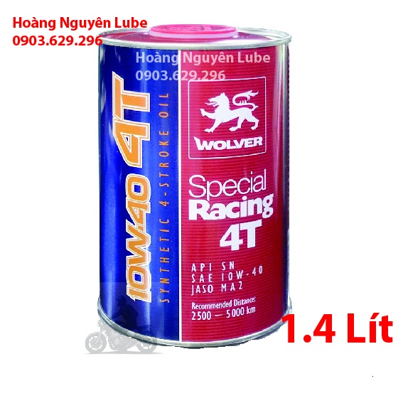 Dầu nhớt 1.4 lít WOLVER SPECIAL 4T 10W40 Nhập Khẩu Sản Xuất Đức SN MA2