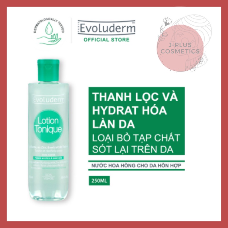 Nước Hoa Hồng Evoluderm Lotion Tonique 250ml [Có tem]