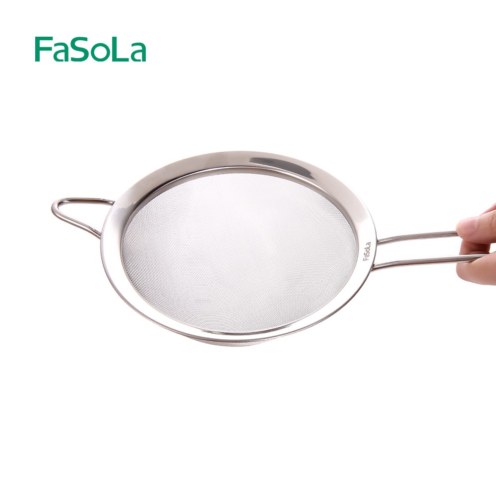 Rây inox lọc cháo siêu mịn cho bé FASOLA FSLRY-284