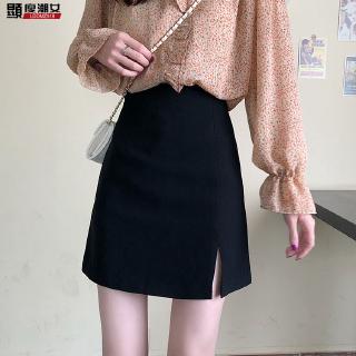 💛Nửa Váy Ôm Hơn Nhìn Chính Hãng Hàn Quốc Phong Cách Hàn Quốc bm Girl Tricolor Chia Váy Ngắn Nửa Váy Váy Chữ A