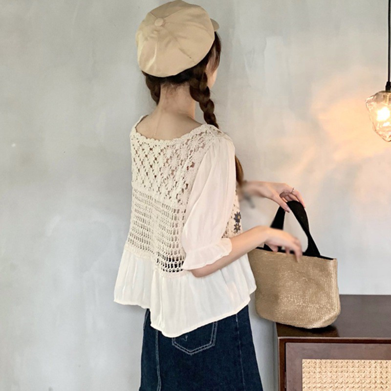 Áo nữ tay ngắn cổ chữ v thời trang quyến rũ