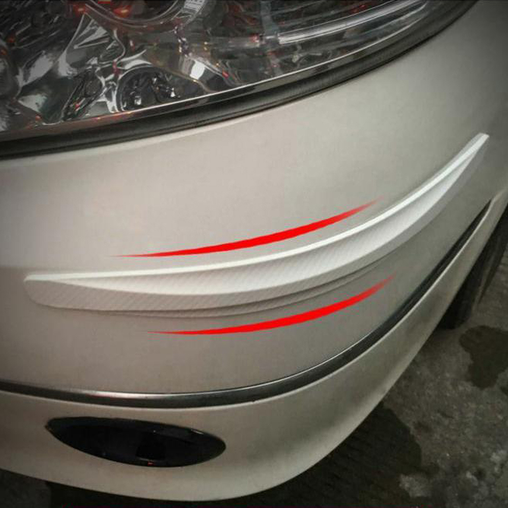 2 Miếng dán bảo vệ cạnh cửa xe ô tô bằng sợi carbon chống trầy xước nhiều màu sắc