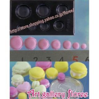 Khuôn silicone dẻo nặn đất sét hình macaroon