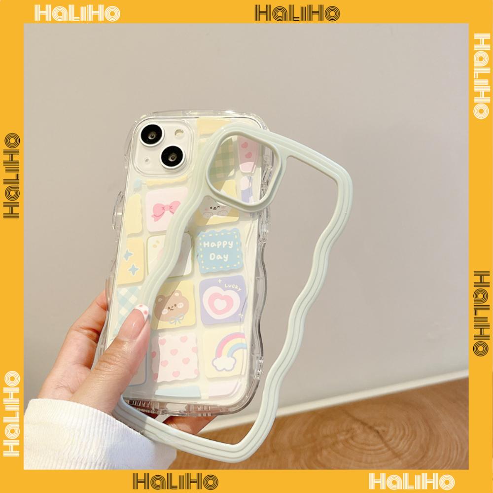 iPhone Case Candy Color Wave 2-in-1 Silicone Soft Case Airbag Shockproof Protection Camera Cartoon Cute Compatible For iPhone 11 Pro Max 13 Pro Max 12 Pro Max 7Plus xr XS Max