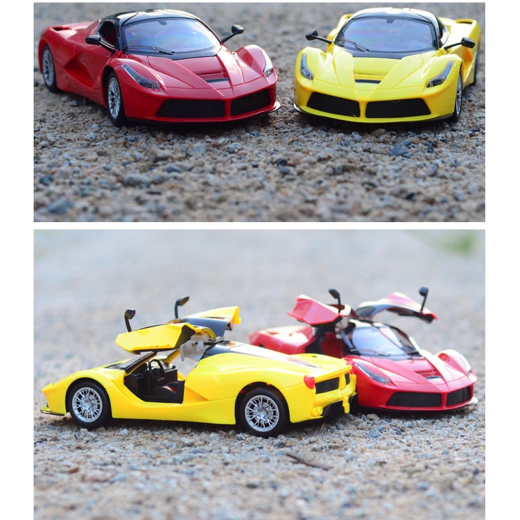 Đồ chơi ô tô mô hình điều khiển từ xa Ferrari 1:14 dài 30cm, có tặng kèm pin sạc