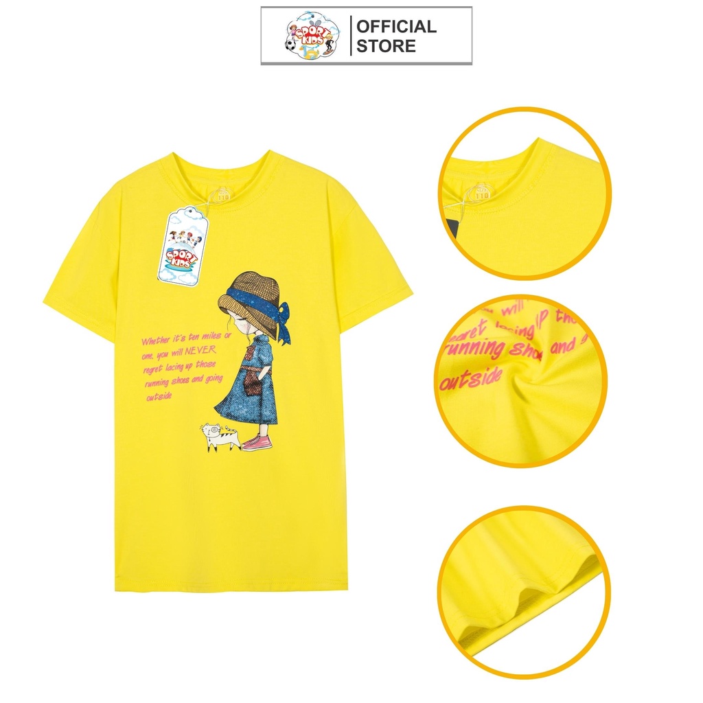 Váy SPORTKIDS Dành Cho Bé Gái 100%Cotton Hoạt Hình Ngộ Nghĩnh Nhiều Màu