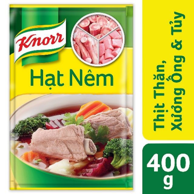 Hạt nêm KNORR thịt thăn, xương ống và tuỷ chuẩn VIETGAP 400g