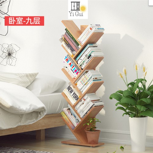 Kệ để sách hình cây bằng gỗ (9 tầng