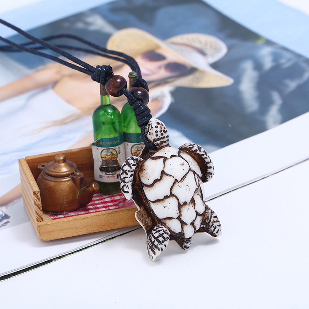 Vòng cổ Hợp Kim Mặt Hình Rùa Đính Đá Nhân Tạo Thời Trang Dành Cho Nam