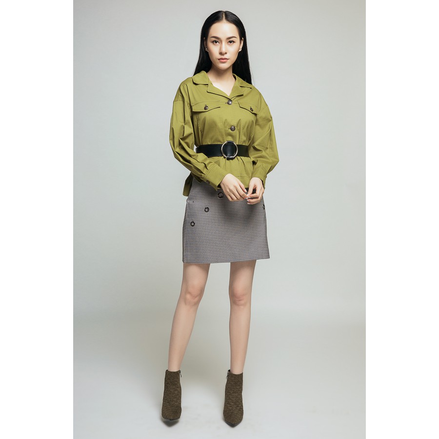 Áo khoác nữ 2 túi ngực IVY moda MS 77B5966