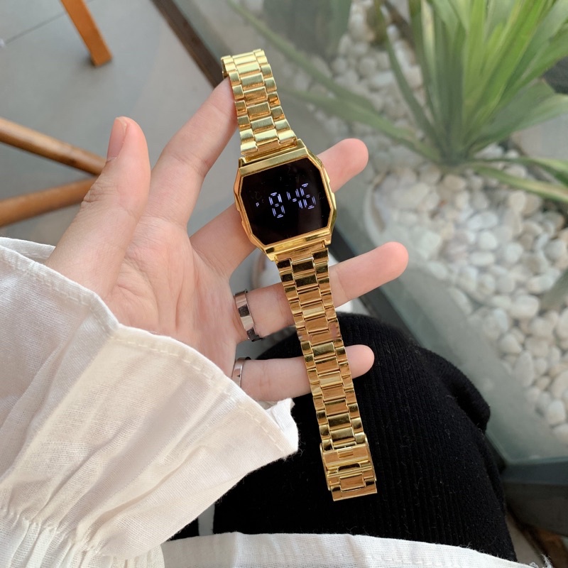 Đồng hồ nữ nam thông minh dây kim loại điện tử đeo tay MARSANO DH03