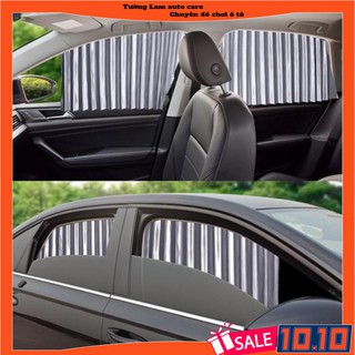 [Giá 1 Bộ 4 Cửa] Rèm vải che nắng xe hơi gắn nam châm tiện dụng - rèm cửa ô tô