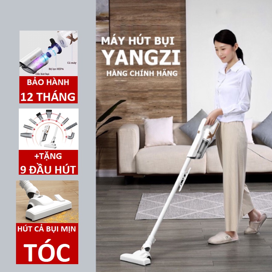Máy hút bụi cầm tay YANGZI 9 đầu hút lực hút khoẻ và vô cùng tiện lợi
