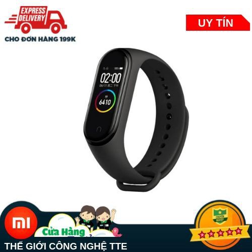 (Quốc Tế - Full Tiếng Việt ) Mi Band 4 Vòng Tay Thông Minh Pin135 mAh-Màn Hình Màu-Bluetooth 5.0