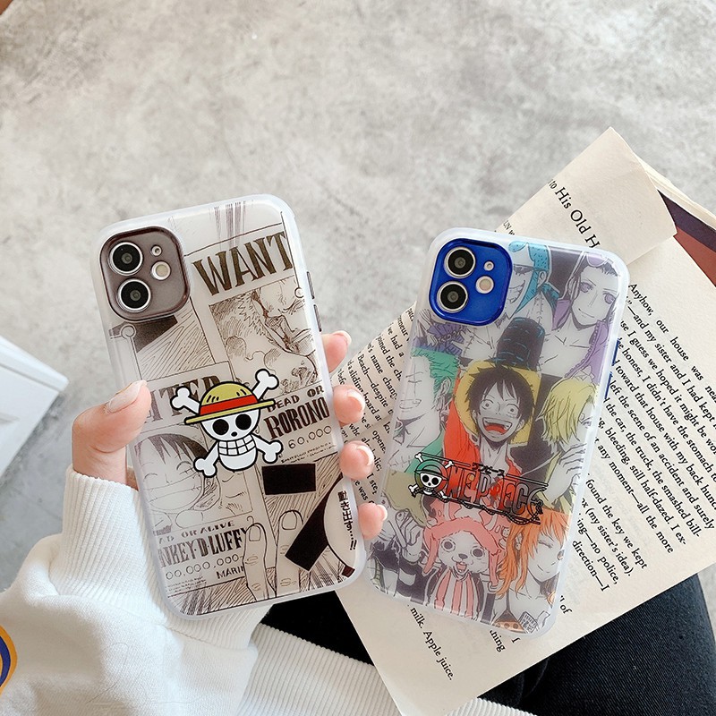 Ốp điện thoại họa tiết One Piece cho Iphone 12 11 Pro Max X Xs Max Xr 8 7 Plus