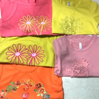 Combo áo cotton và bộ cotton cho bé gái 8-20kg