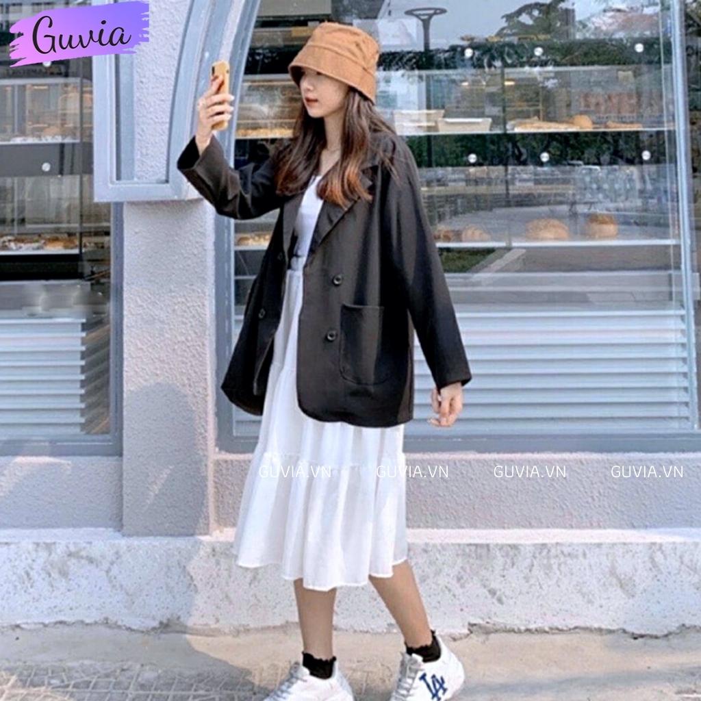 Áo khoác vest trơn form rộng chất nhung Mango Áo blazer ulzzang Cá Tính Unisex ABZ Guvia | WebRaoVat - webraovat.net.vn