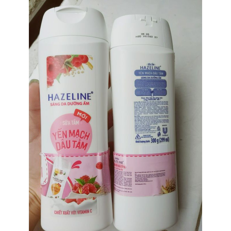 (300g)Sữa tắm sáng da Hazeline Matcha lựu đỏ