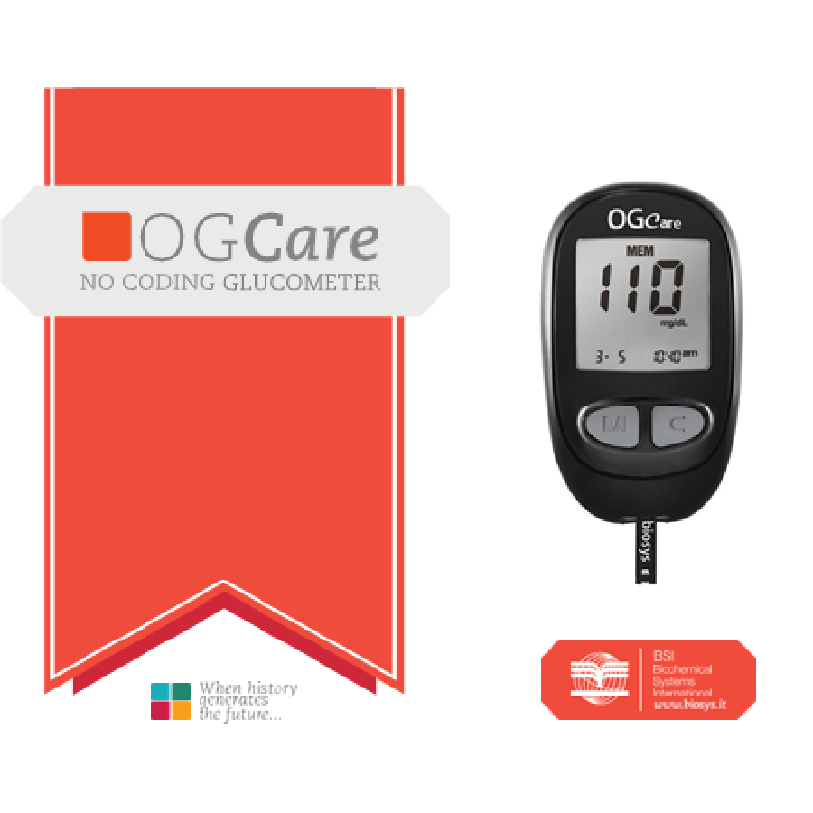 Trọn bộ Máy đo đường huyết OGCARE tặng kèm 100 Que+100 Kim lấy máu và 100 cồn sát khuẩn