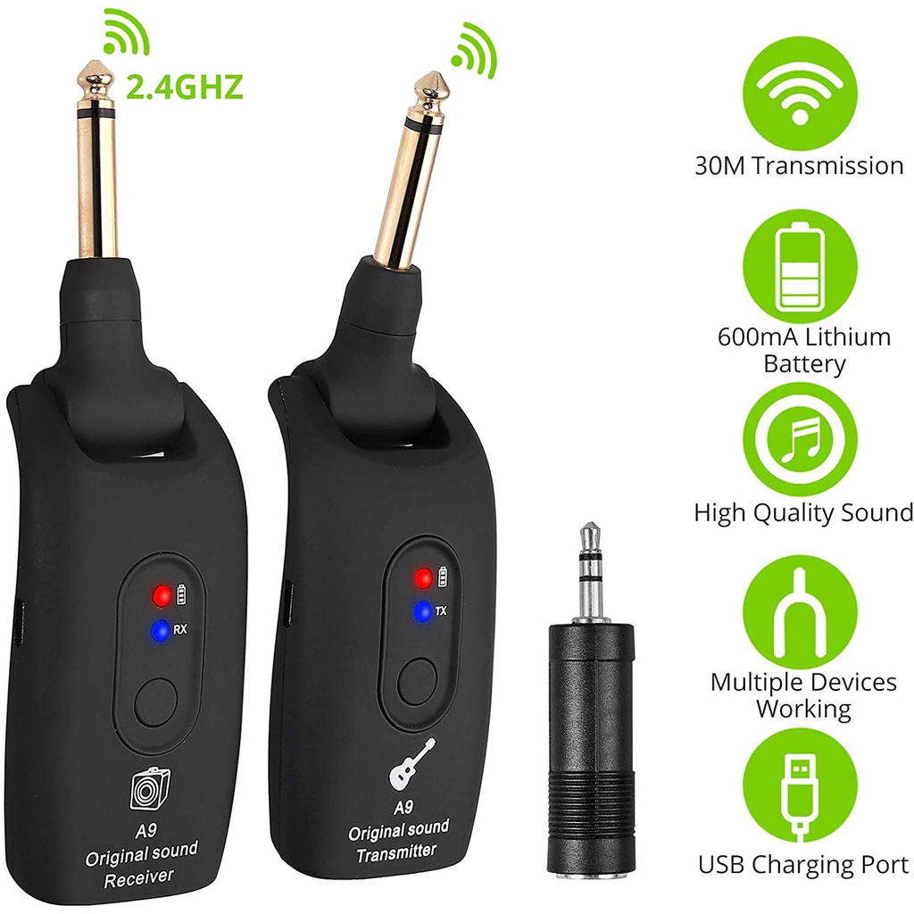 Thiết Bị Truyền Nhận Tín Hiệu Không Dây ORIA A9 2.4GHz Cho Thiết Bị Âm Thanh