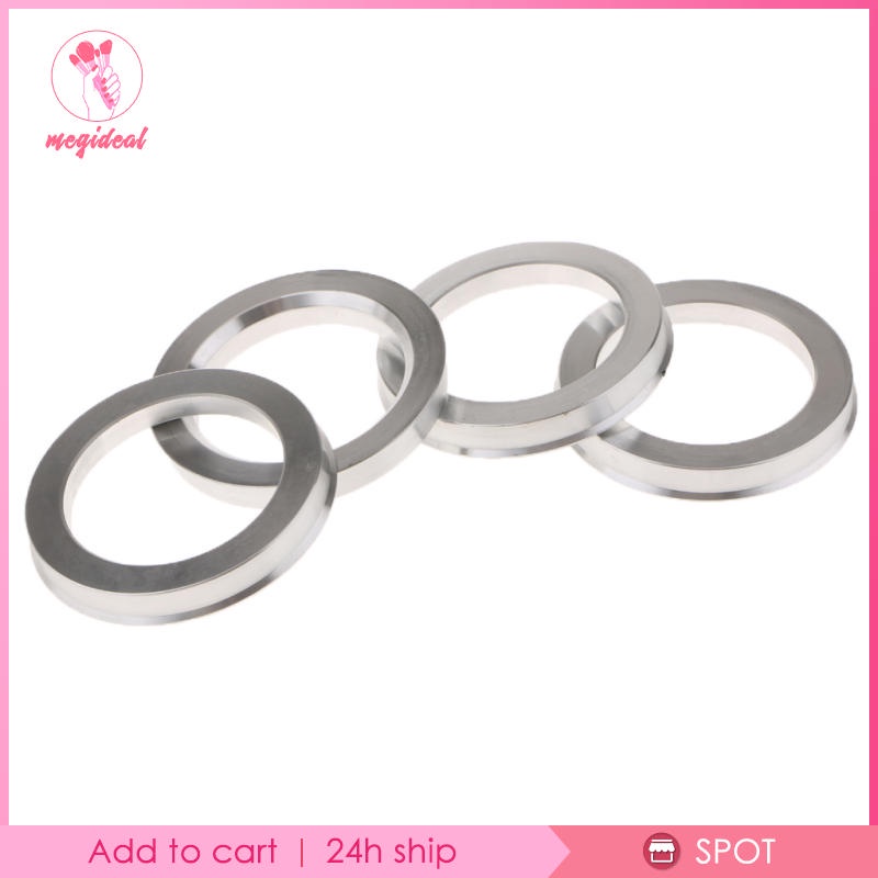 Set 4 vòng đệm trung tâm bằng hợp kim nhôm 73.1mm đến 54.1mm