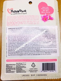 Mặt nạ hạnh phúc Guardian Jeju (Happy Mask) 25ml