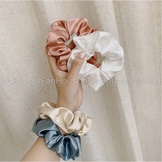 Dây buộc tóc Scrunchies Lụa Satin Bóng panhouse