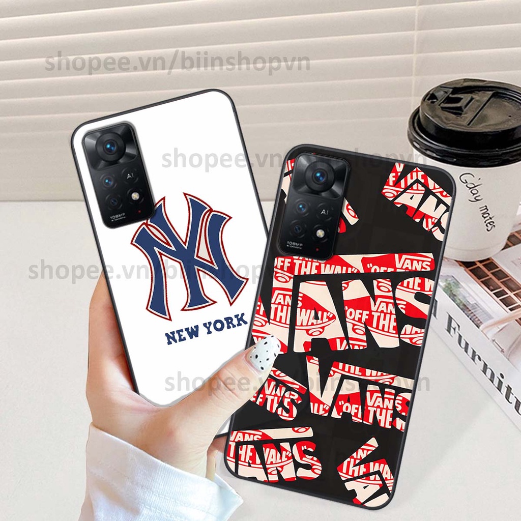 Ốp Xiaomi Redmi Note 11 4G / Note 11S / Note 11 Pro 5G in hình các thương hiệu nổi tiếng siêu đẹp, thời trang cá tính