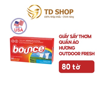 [NK Mỹ] Giấy sấy thơm quần áo Bounce Sheets Outdoor Fresh 80 tờ - TD Shop thumbnail