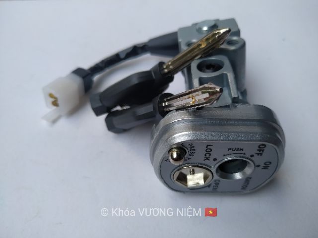 Khóa máy xe WS110 chìa 8 cạnh chống trộm cao cấp chính hãng VƯƠNG NIỆM 🇻🇳