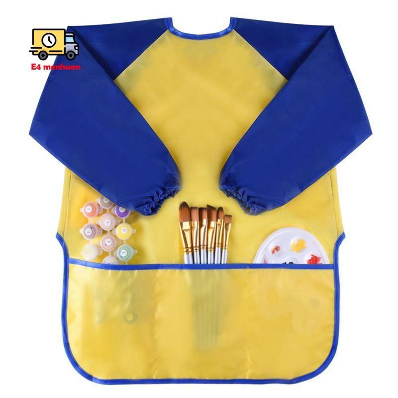Tạp dề vẽ tranh mỹ thuật 3 tuổi không thấm nước cho trẻ nhỏ 3-8 tuổi