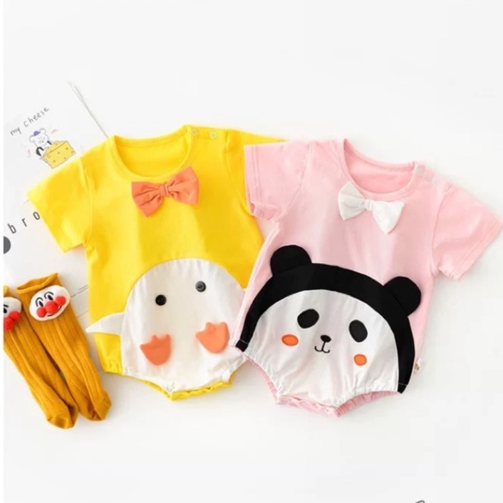 Bodysuit Bộ chip hình thú ngộ nghĩnh cho bé trai bé gái