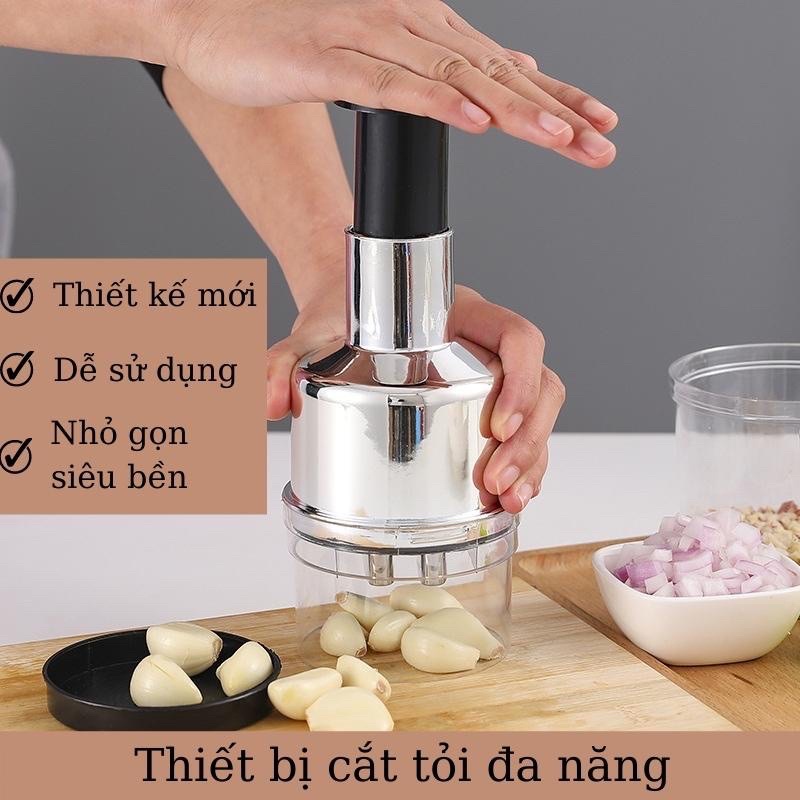 DỤNG CỤ DẬP - XAY TỎI ỚT NHÀ BẾP NẮP ĐEN MỚI