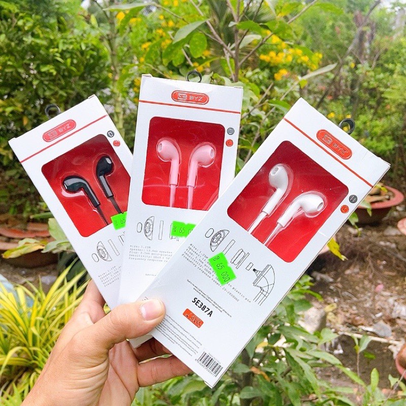Tai nghe nhét tai BYZ SE 387 dây chống rối