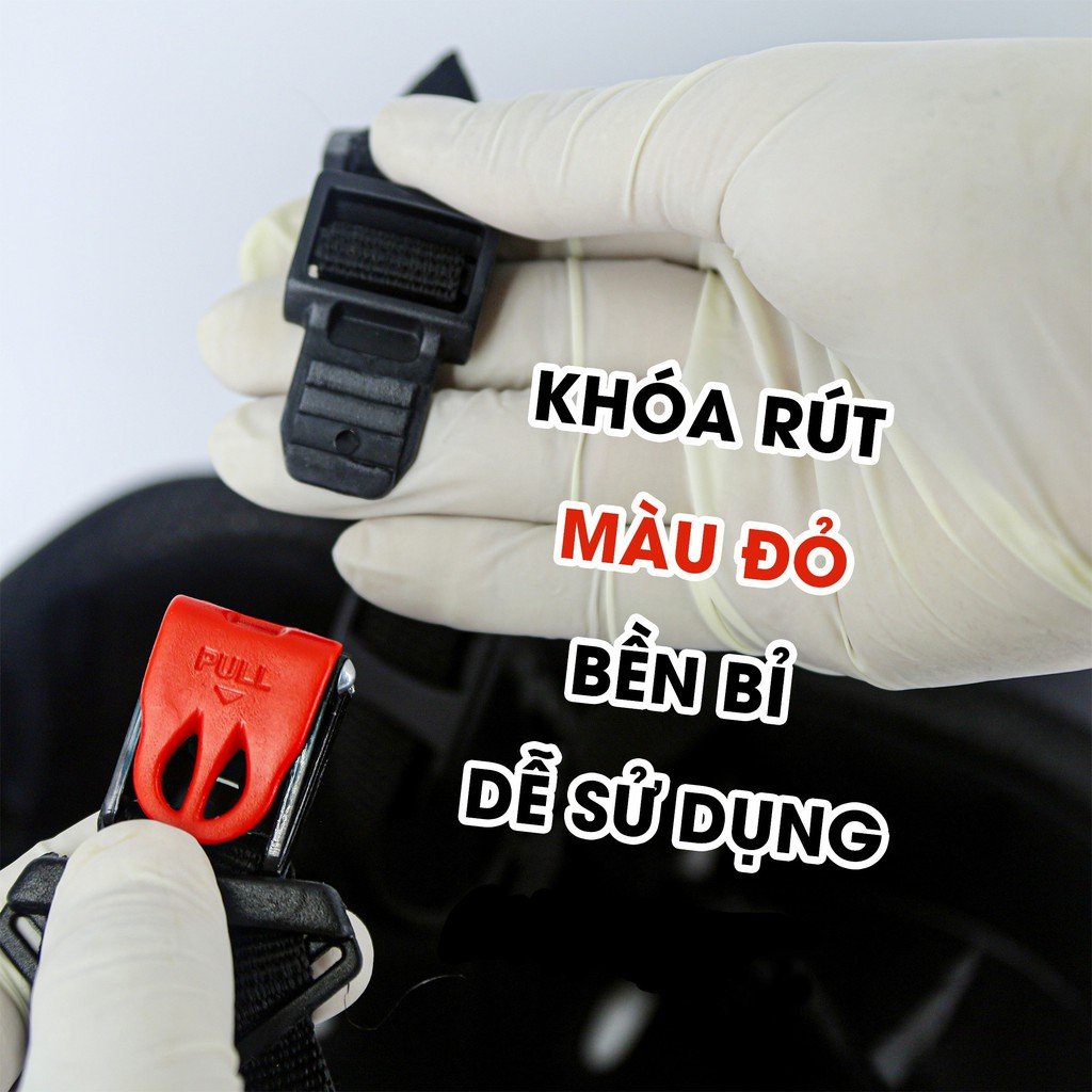 Mũ bảo hiểm nửa đầu thời trang, cao cấp GRO phù hợp với cả nam và nữ, kèm kính UV, phi công freesize 55-61cm