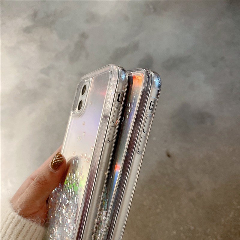 Silver iPhone Mobile Phone Cases For iPhone 11 Pro Max / iPhone12 / iPhone X / iPhone 7 Plus / iPhone 8 / iPhone 6 / iPhone 11 Silver Color Anti Drop Back Cover for Cell Phones